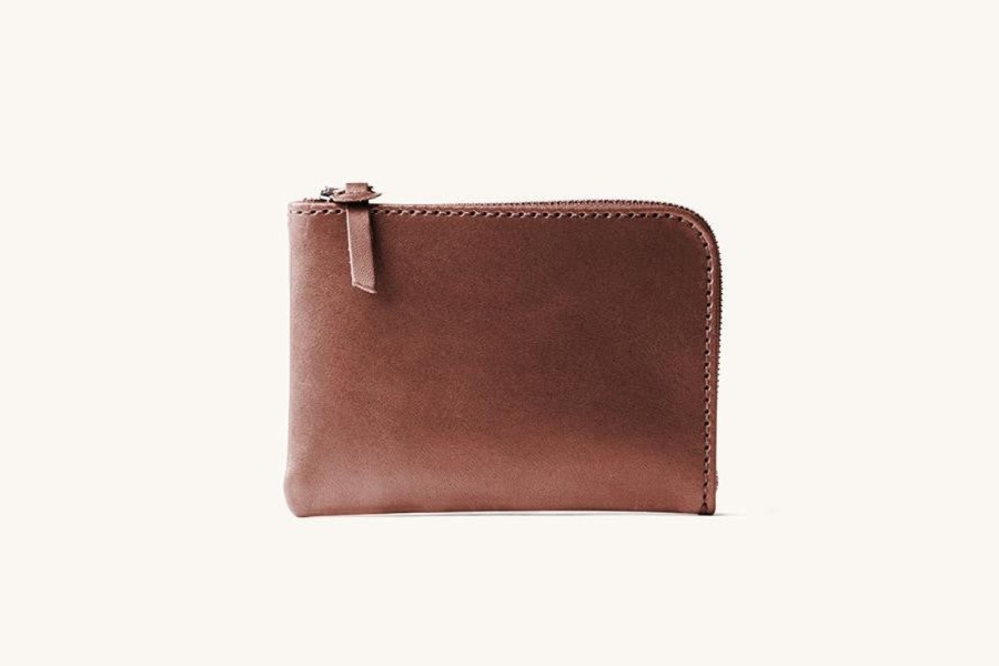 Accessories Tanner Goods | Tanner Goods Universal Zip Wallet - Cognac