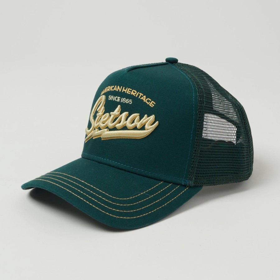 Accessories Stetson | Stetson 'American Heritage Classic' Trucker Cap - Teal Green