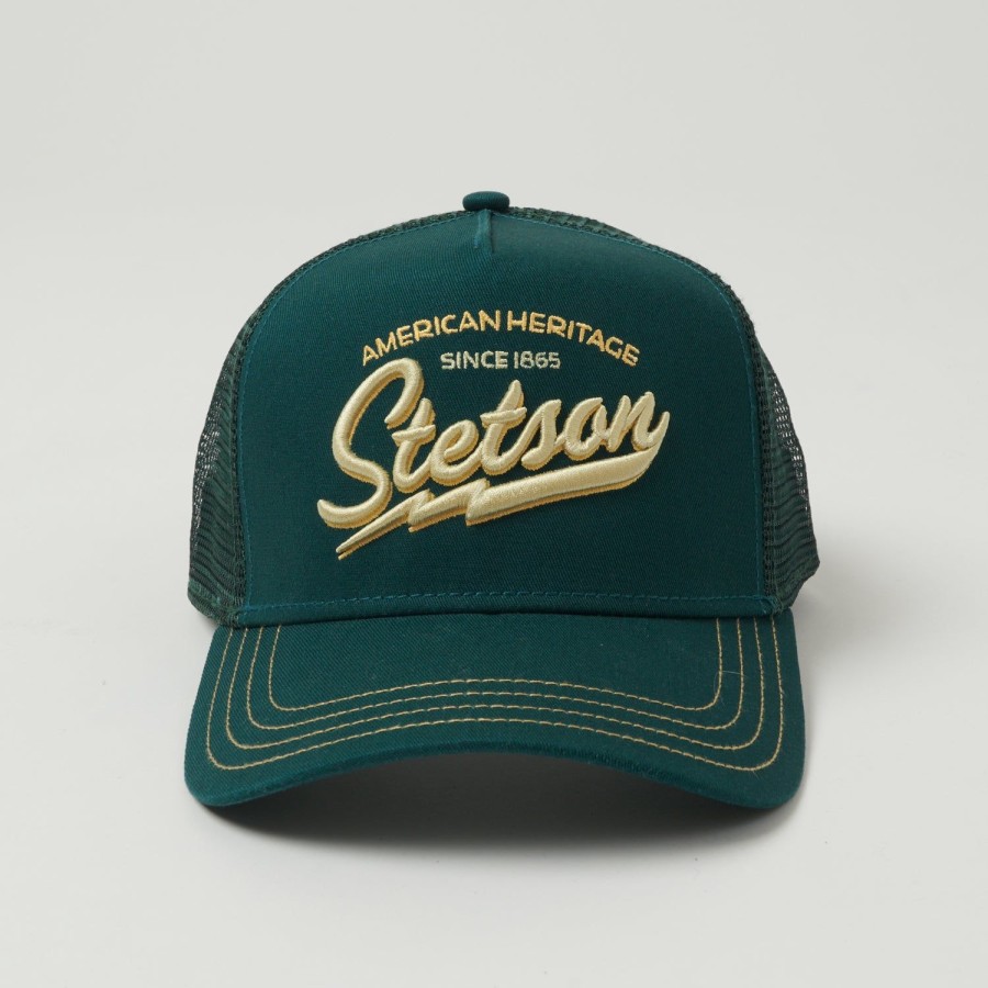 Accessories Stetson | Stetson 'American Heritage Classic' Trucker Cap - Teal Green