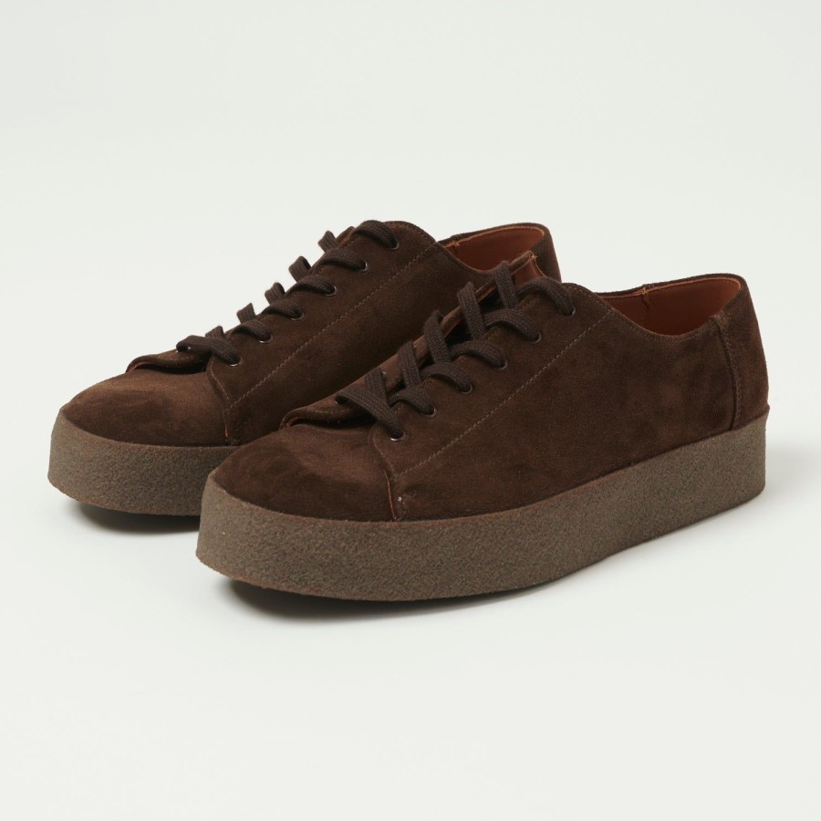 Footwear Sanders | Sanders Monkey Shoe - Chocolate Brown Suede