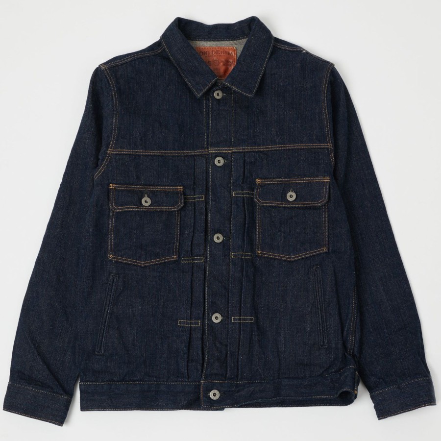 Clothing ONI Denim | Oni 02506P-Shm 'Kiwami' Semi Hand Made 16Oz Type Ii Denim Jacket - Rinsed