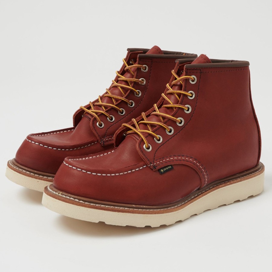 Footwear Red Wing | Red Wing 8864 6-Inch 'Gore-Tex' Moc Toe Boots - Oro Russe Taos