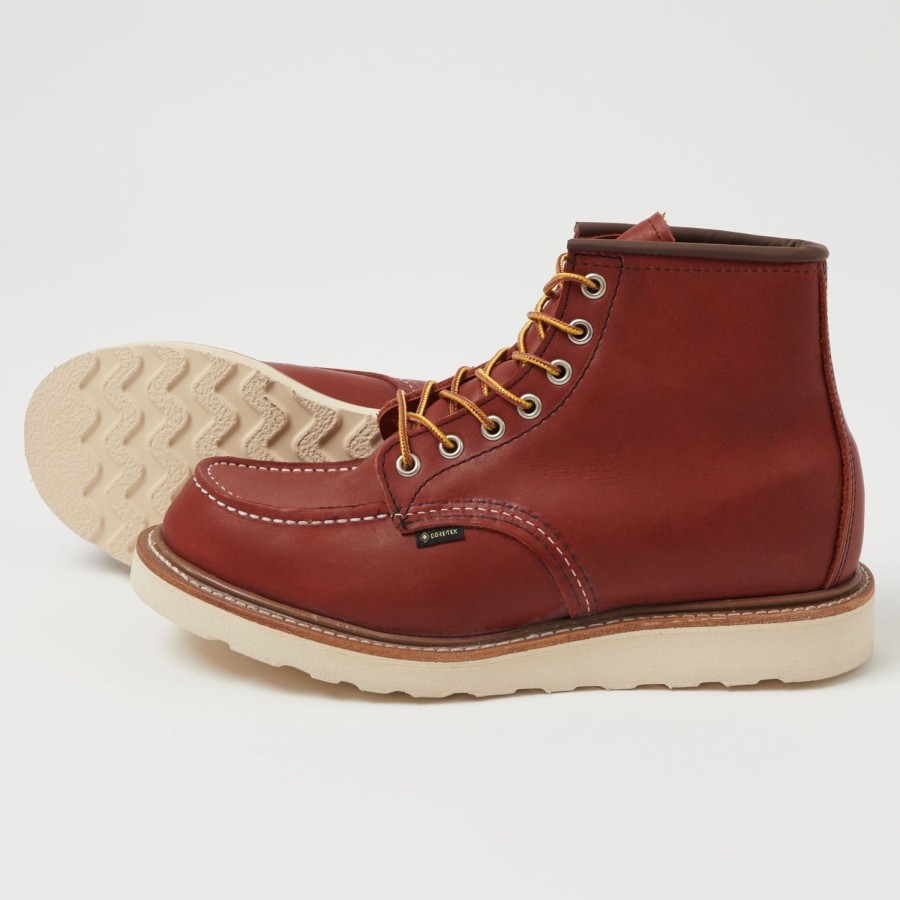 Footwear Red Wing | Red Wing 8864 6-Inch 'Gore-Tex' Moc Toe Boots - Oro Russe Taos