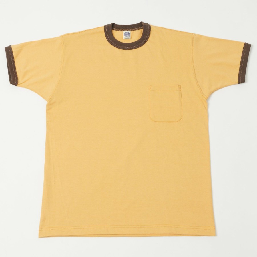 Clothing TOYS McCOY | Toys Mccoy Ringer Pocket Tee - Yellow/Charcoal