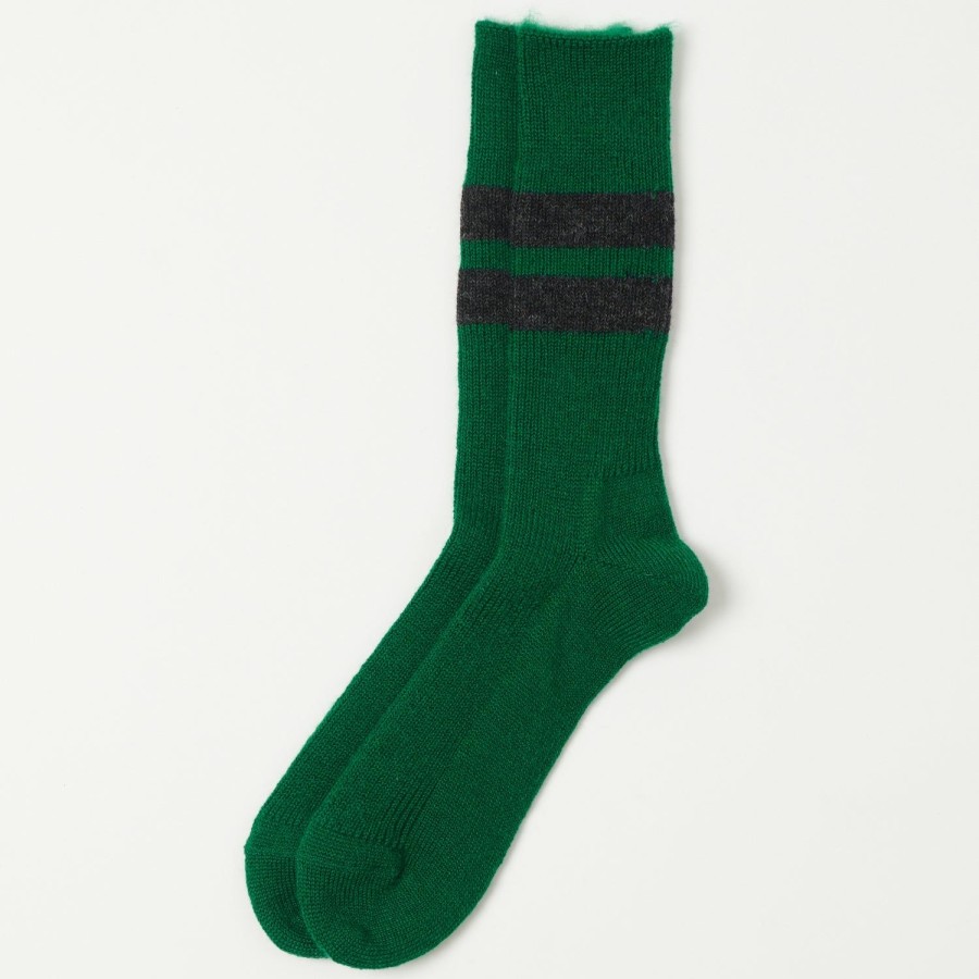 Accessories RoToTo | Rototo Brushed Mohair Sock - Green