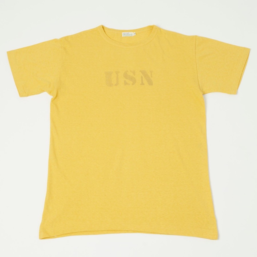 Clothing Warehouse & Co | Warehouse 4091 'Usn' Usn Skivvy Tee - Yellow