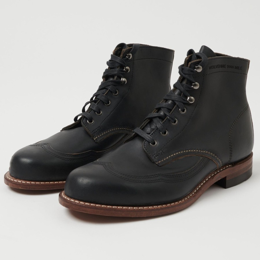 Footwear Wolverine 1000 Mile | Wolverine 1000 Mile Addison Boots - Black