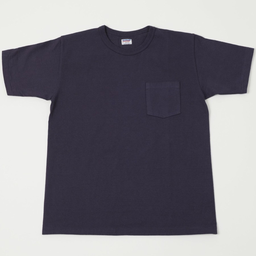 Clothing Dubbleworks | Dubbleworks Heavy Fabric Pocket Tee - Navy