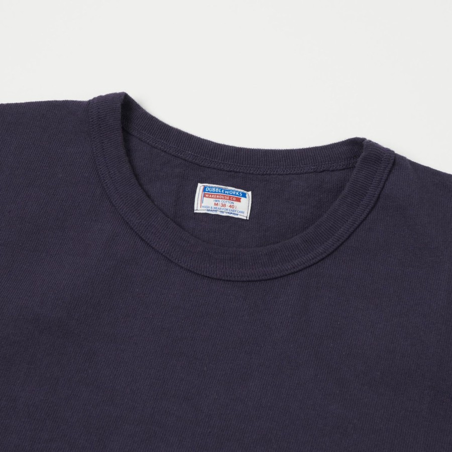 Clothing Dubbleworks | Dubbleworks Heavy Fabric Pocket Tee - Navy