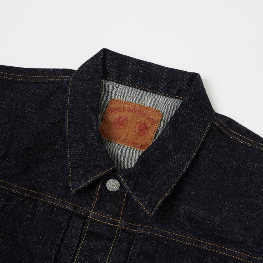 Clothing Full Count | Full Count 2107Xxw 15.5Oz Type I Denim Jacket - One Wash