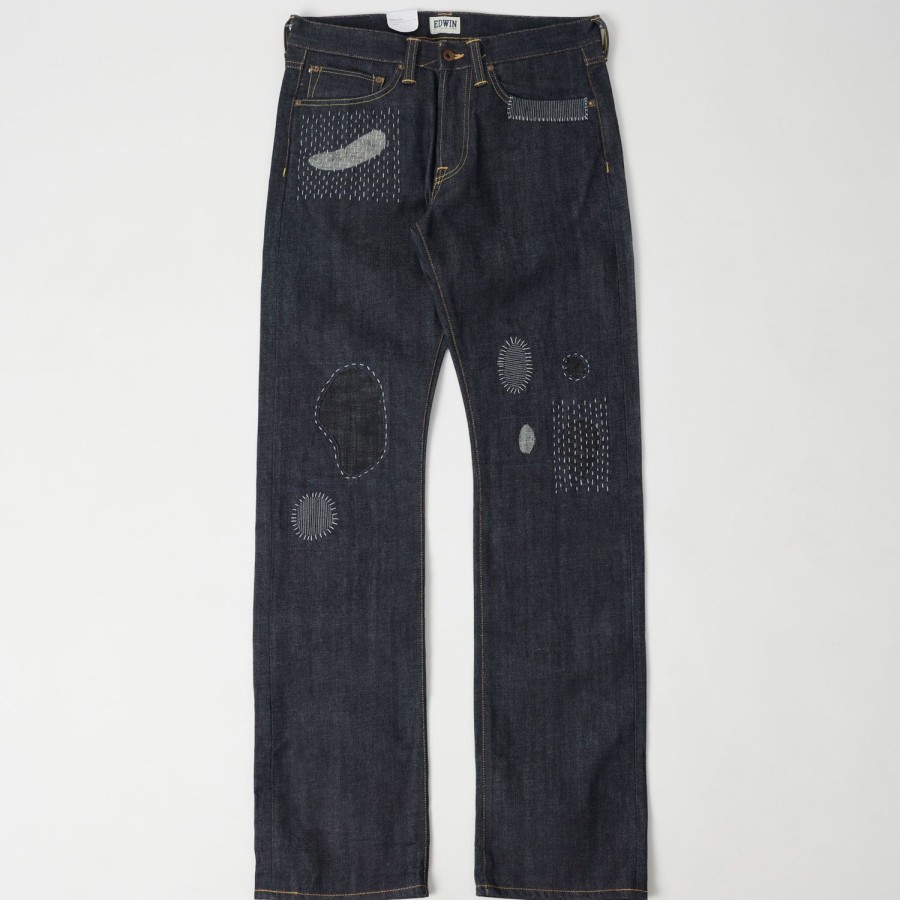 Clothing Edwin | Soldier Blue X Edwin Ed-47 Red Listed Selvedge Regular Straight Jeans