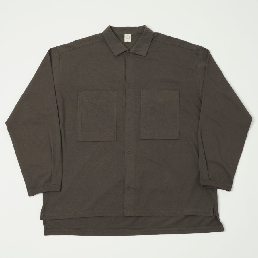 Clothing Jackman | Jackman Coach Shirt - Dark Taupe