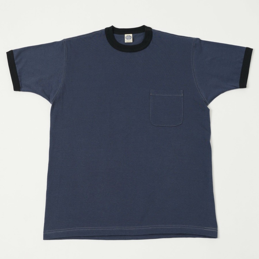 Clothing TOYS McCOY | Toys Mccoy Ringer Pocket Tee - Blue/Black