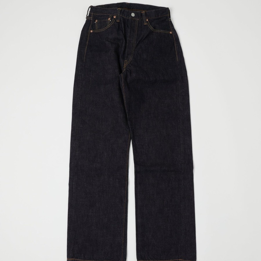 Clothing Full Count | Full Count 0105Xxw 15.5Oz 'Plain Pocket' Loose Straight Jean - One Wash