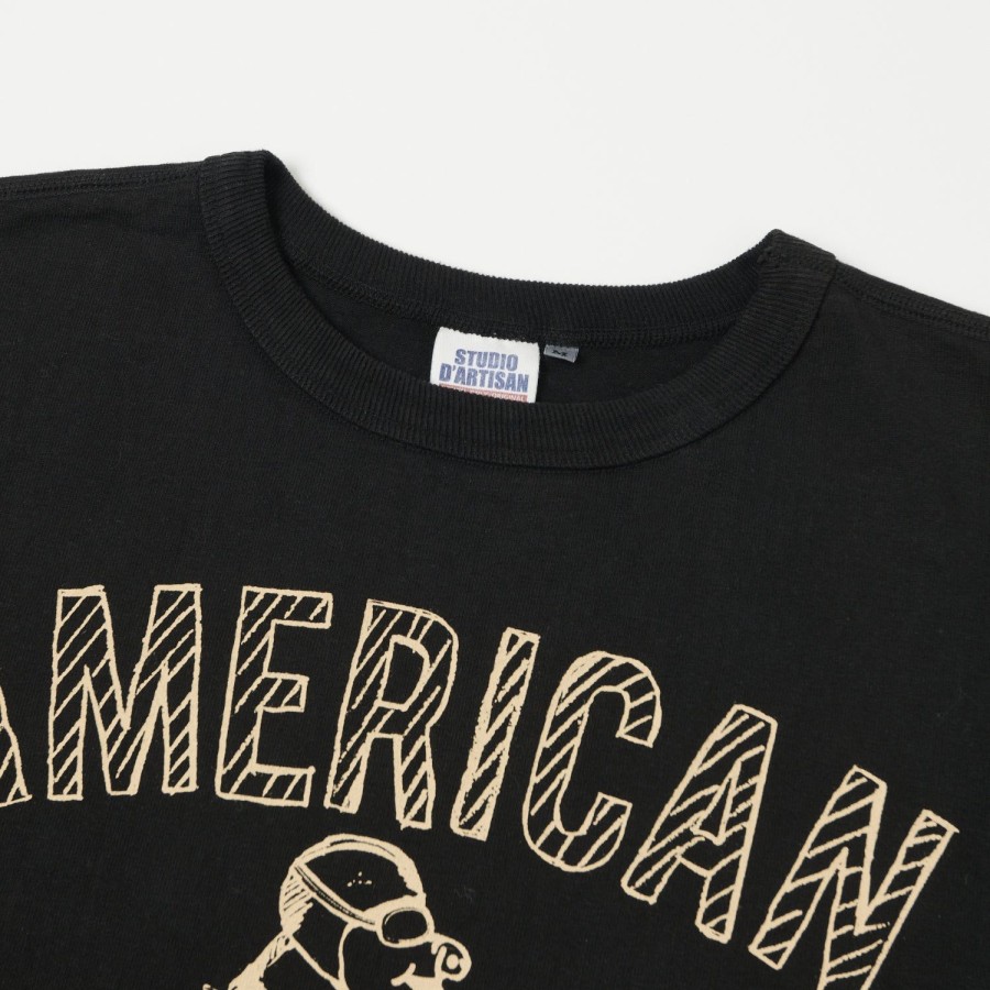 Clothing Studio D'artisan | Studio D'Artisan 'American Motorcycle' Print Tee - Black