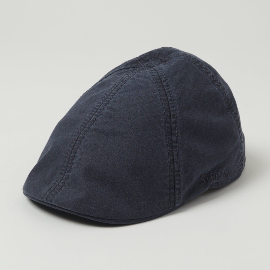 Accessories Stetson | Stetson 'Texas Delave Organic Cotton Sixpence Cap - Blue