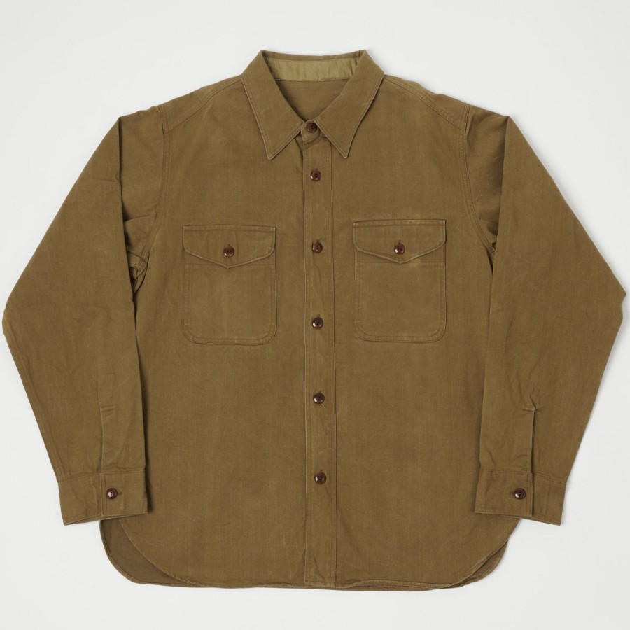 Clothing Gorouta | Gorouta X Son Of A Stag Officer Shirt - Khaki/Brown