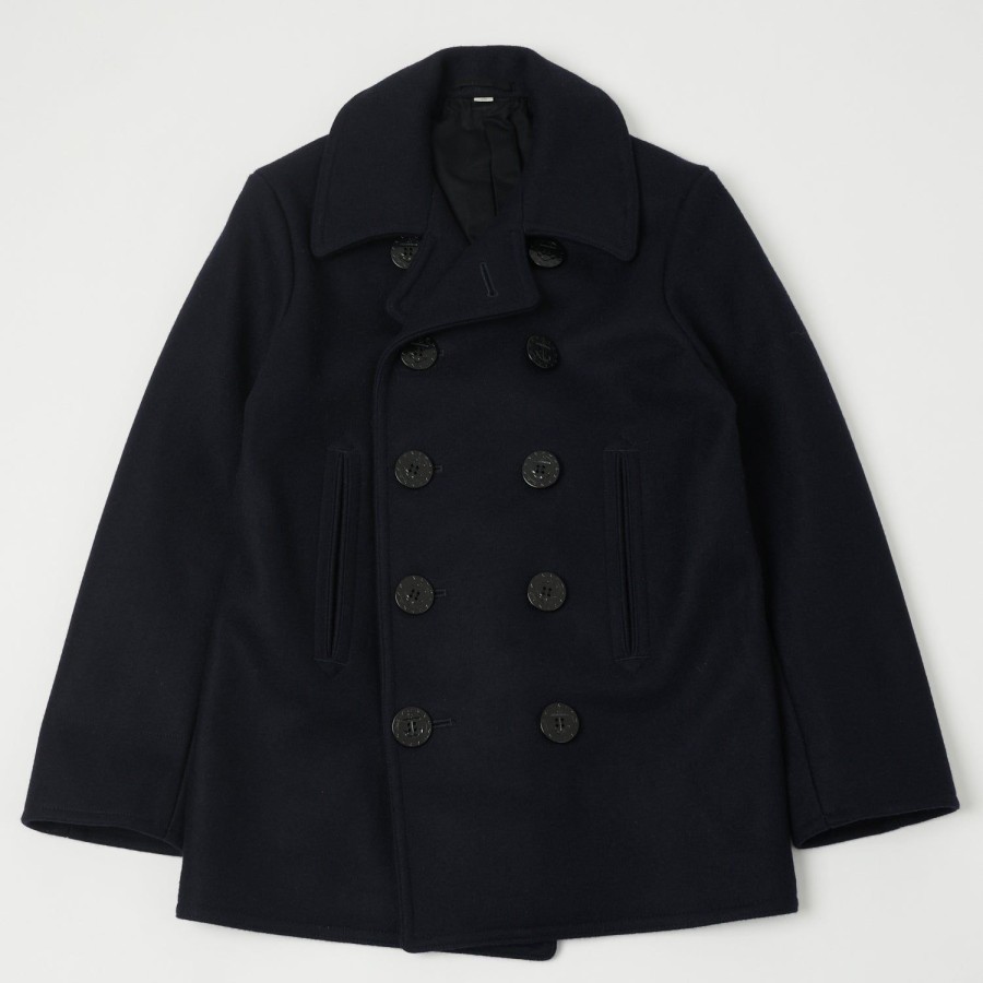 Clothing Buzz Rickson's | Buzz Rickson'S Br11554 U.S.N. Pea Coat - Navy