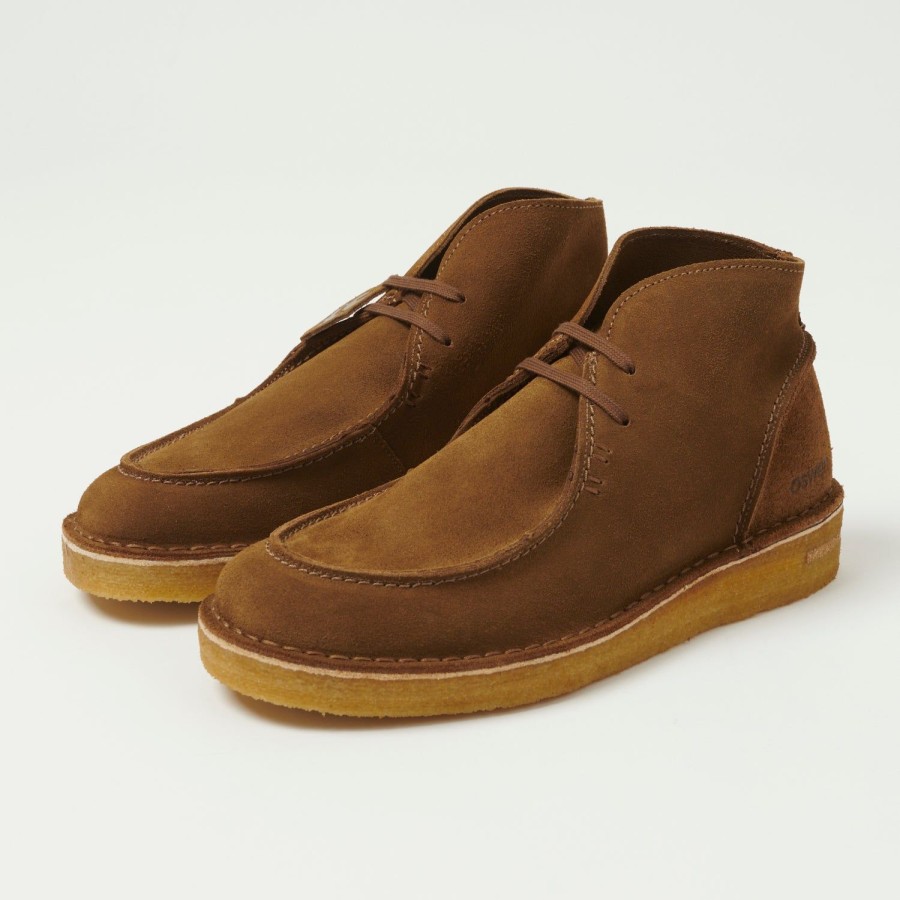 Footwear Oswen Footwear | Oswen Ewaldi Suede Shoe - Chestnut