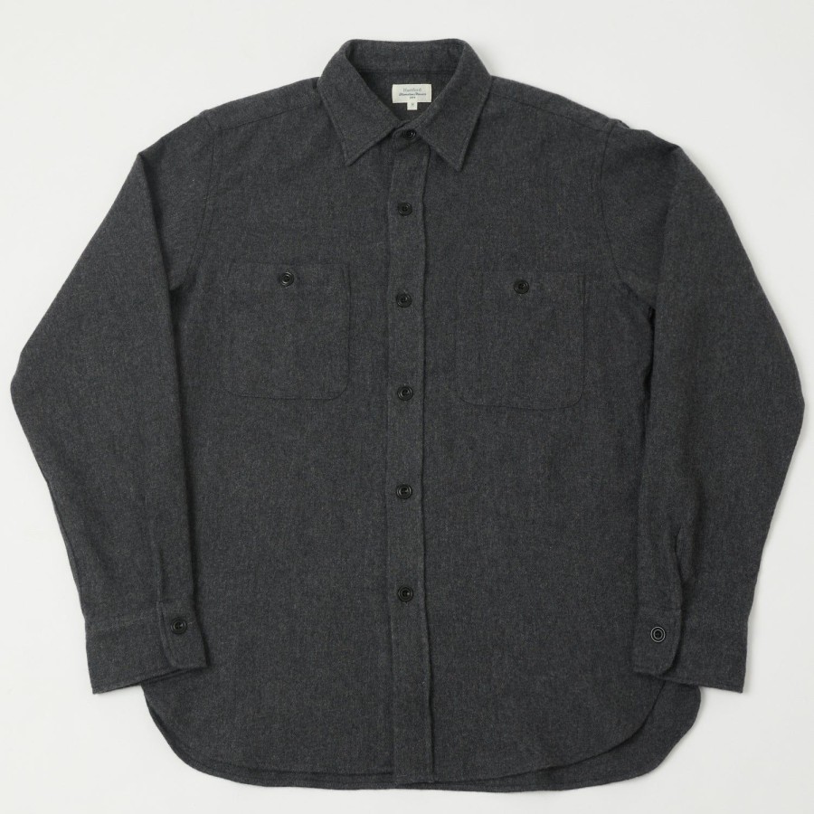 Clothing Hartford | Hartford 'Percey' Wool Shirt - Grey