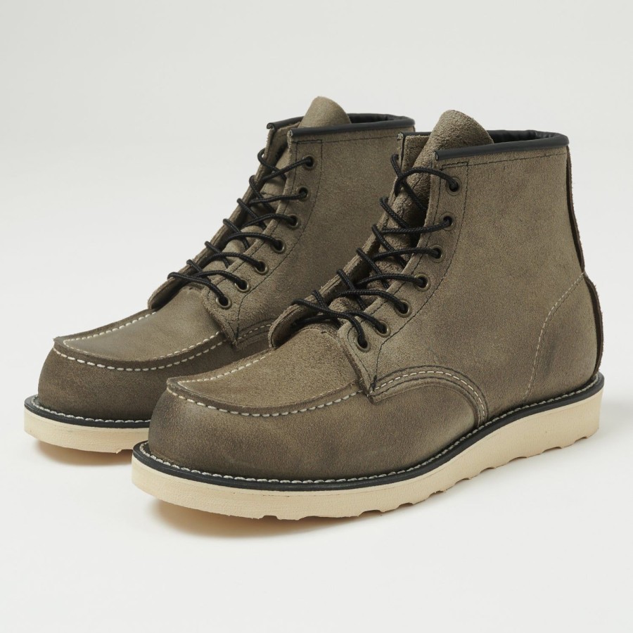 Footwear Red Wing | Red Wing 8863 6" Moc Toe Boots - Slate Suede