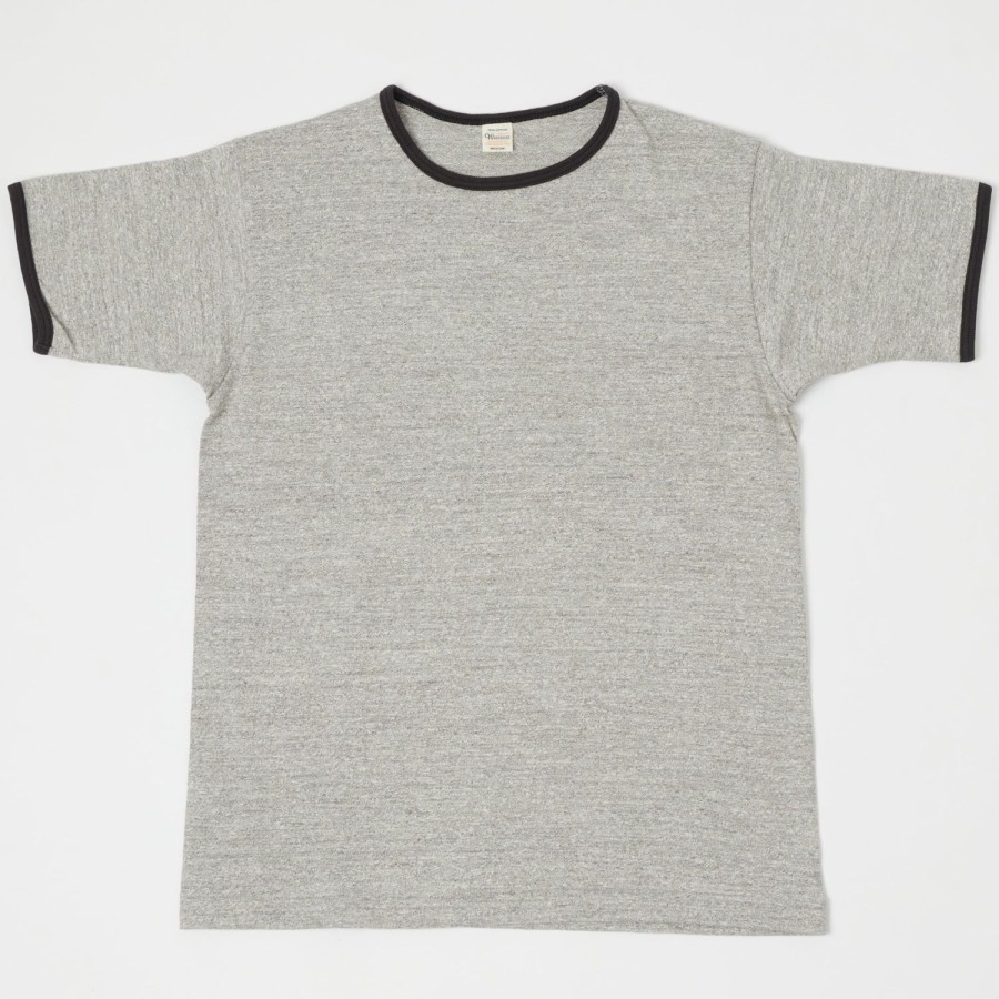 Clothing Warehouse & Co | Warehouse 4059 Ringer Tee - Heather Grey/Ash