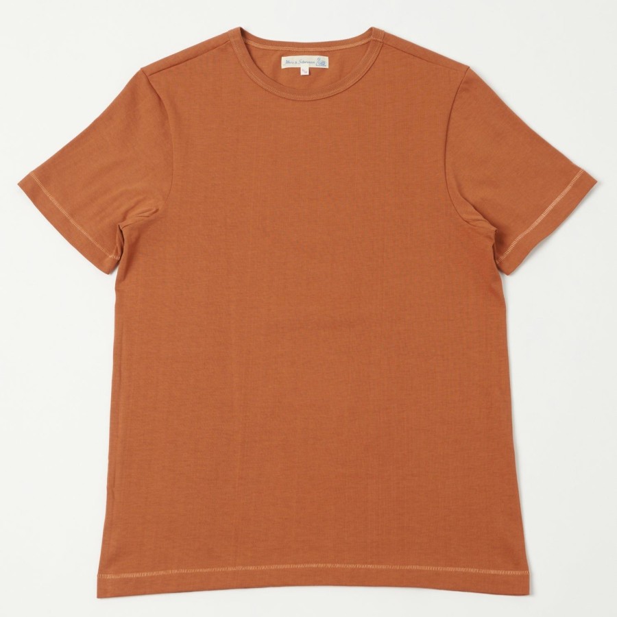 Clothing Merz b. Schwanen | Merz B. Schwanen 215 Classic Crew Neck Tee - Sierra