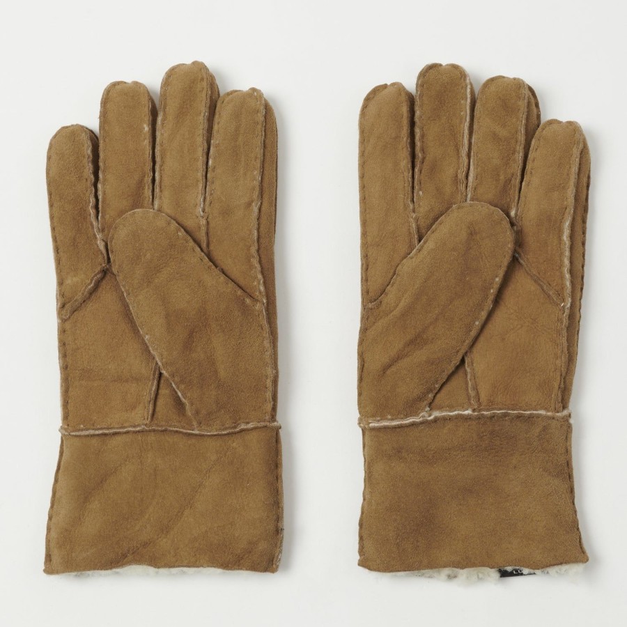 Accessories Crown Cap | Crown Cap 4-01615 Shearling Gloves - Camel