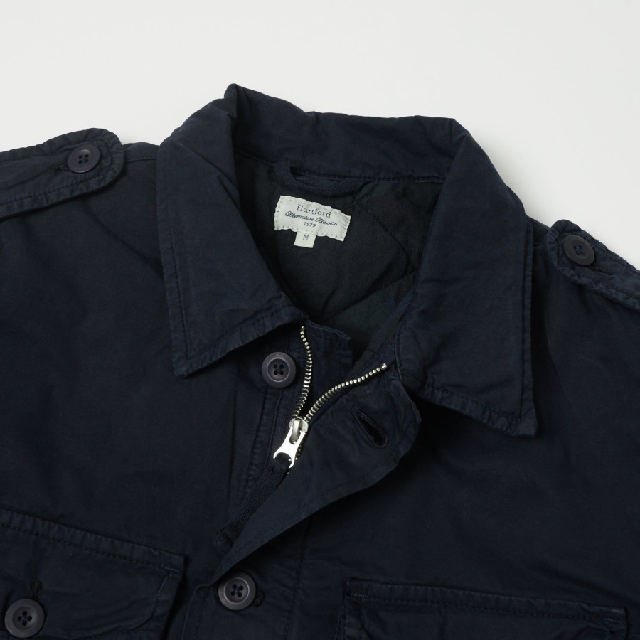 Clothing Hartford | Hartford Ayd6121 Jonah Military Jacket - Navy