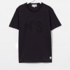 Clothing Merz b. Schwanen | Merz B. Schwanen Tr215T Retro Sport Tee - Charcoal/Deep Black