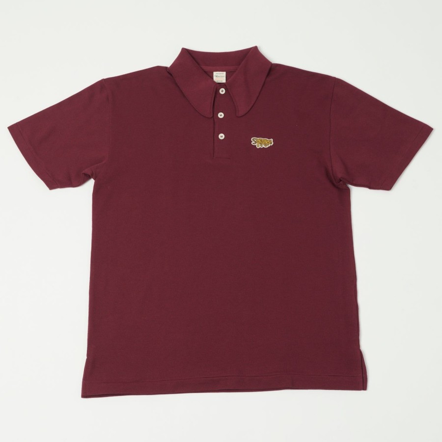 Clothing Warehouse & Co | Warehouse X Yusuke Hanai 4090 Pique Polo Tee - Bordeaux