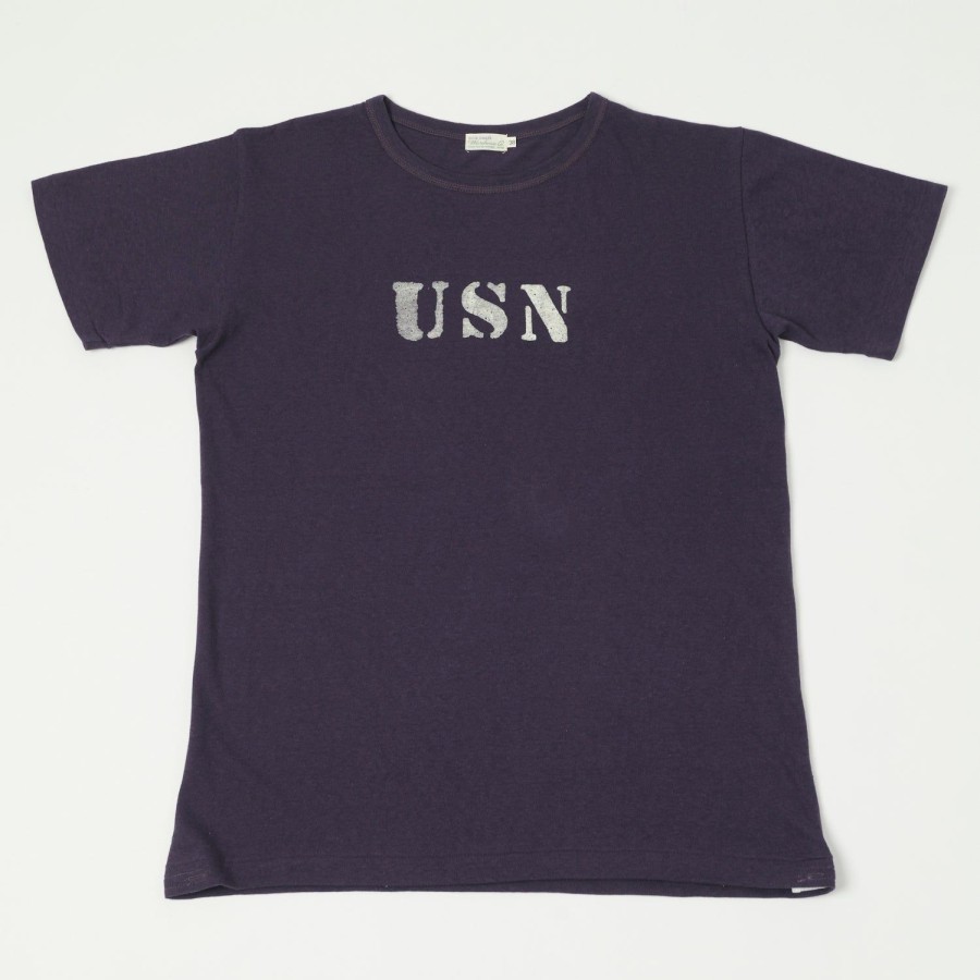 Clothing Warehouse & Co | Warehouse 4091 'Usn' Usn Skivvy Tee - Navy