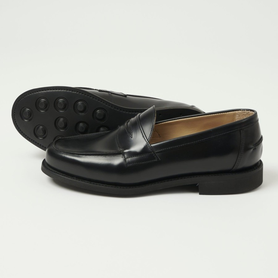 Footwear Sanders | Sanders Butt Seam Loafer Shoe - Black