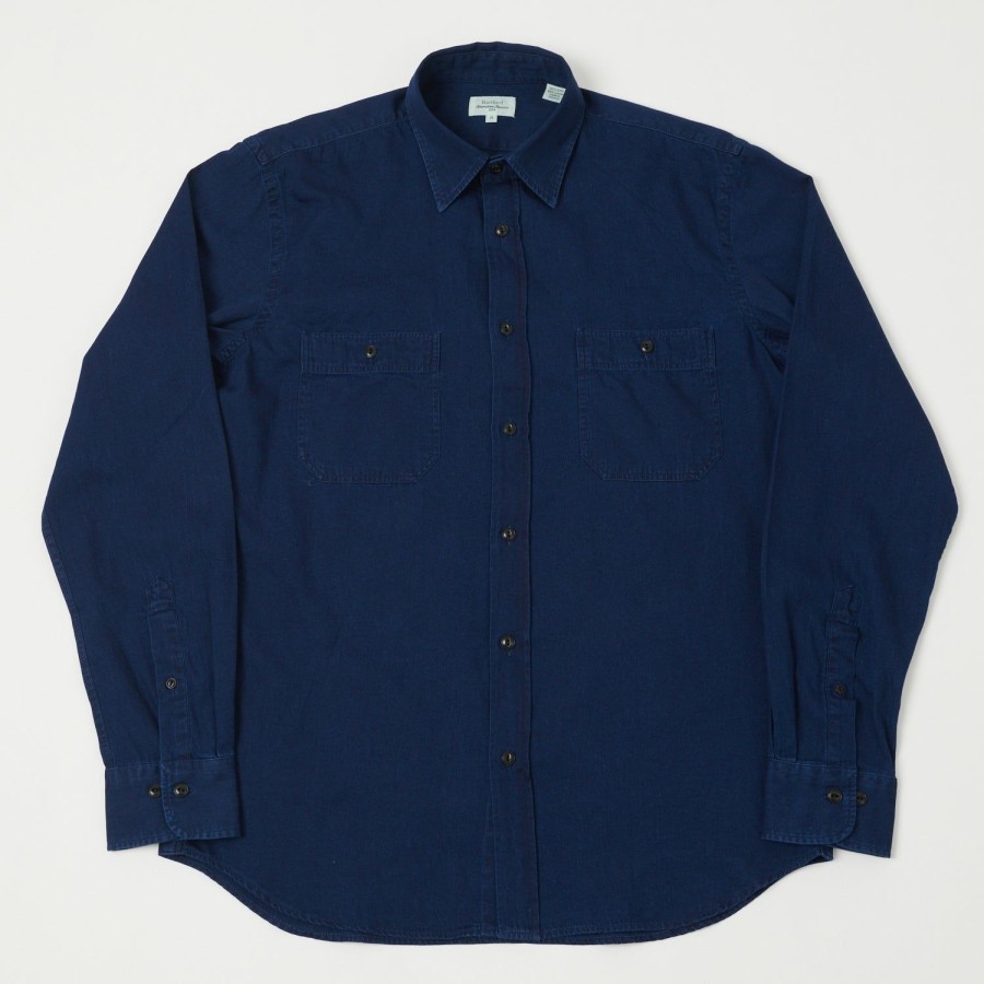 Clothing Hartford | Hartford Cotton Pocket Shirt - Indigo