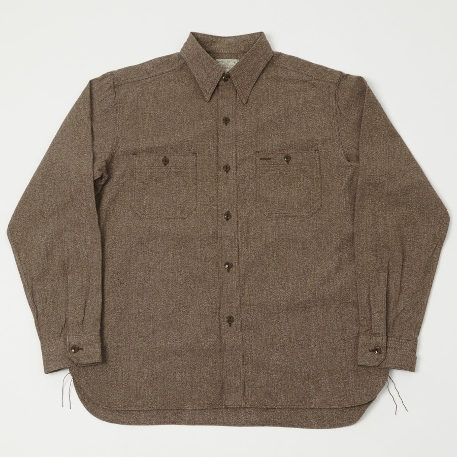 Clothing Buzz Rickson's | Buzz Rickson'S Covert Work Shirt - Brown