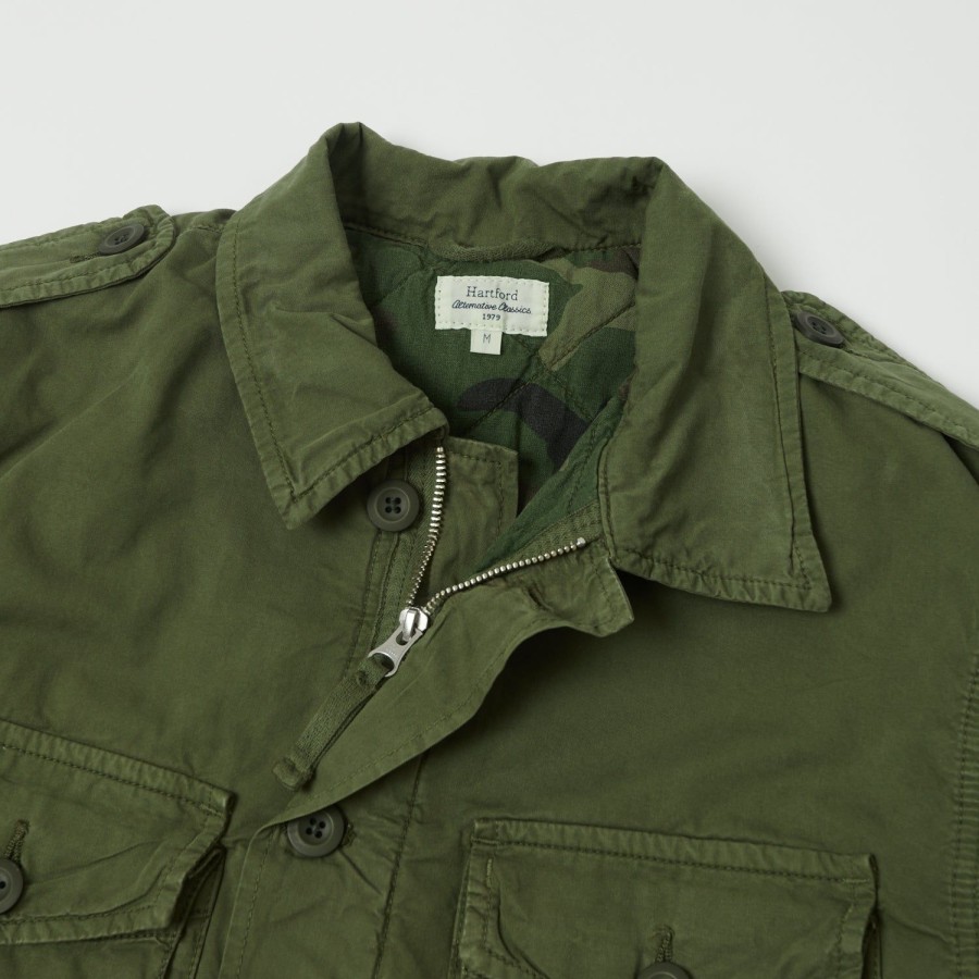 Clothing Hartford | Hartford Ayd6121 Jonah Military Jacket - Army Green