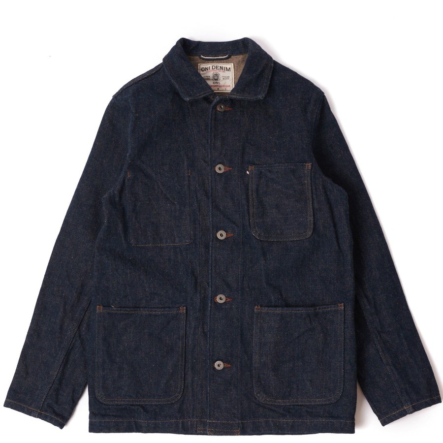 Clothing ONI Denim | Oni 03502Zr 'Secret Denim' 20Oz Coverall Jacket - Rinsed