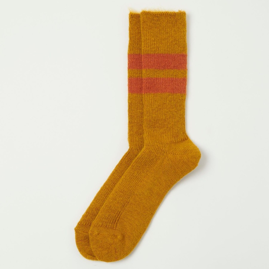 Accessories RoToTo | Rototo Brushed Mohair Sock - Yellow