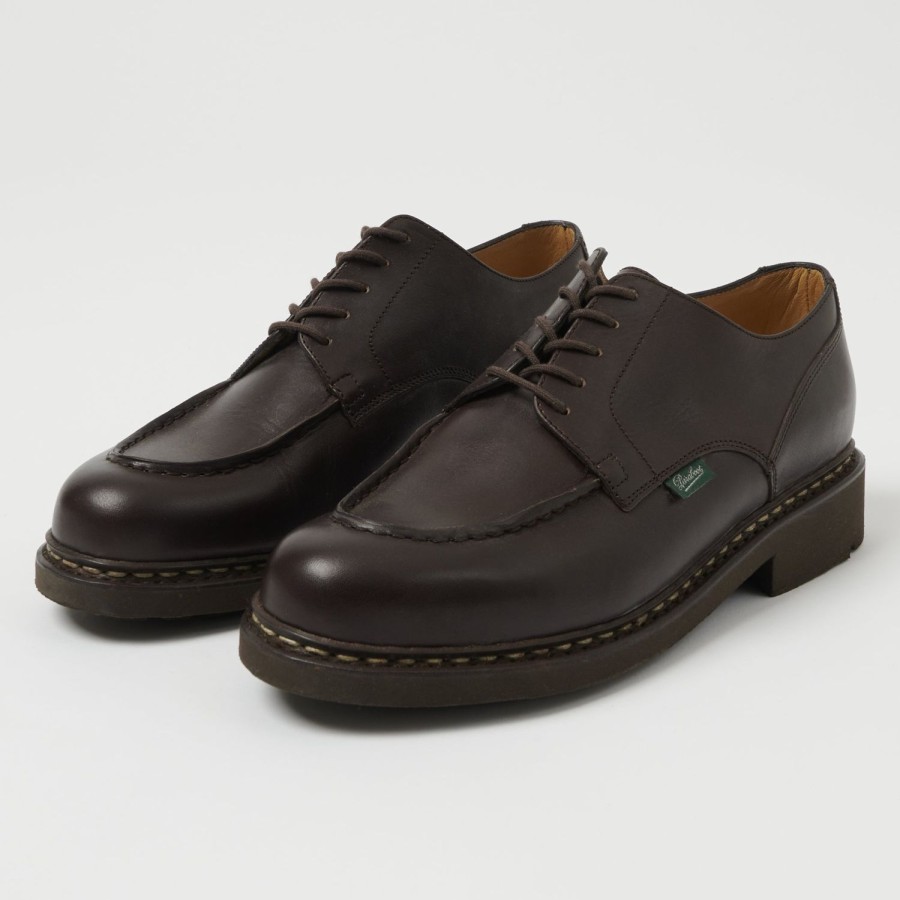 Footwear Paraboot | Paraboot Chambord Tex Shoe - Brown Lisse Cafe