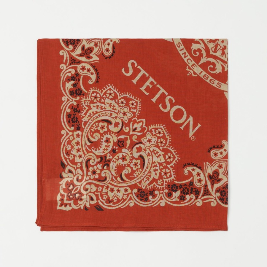 Accessories Stetson | Stetson Cotton Bandana - Red