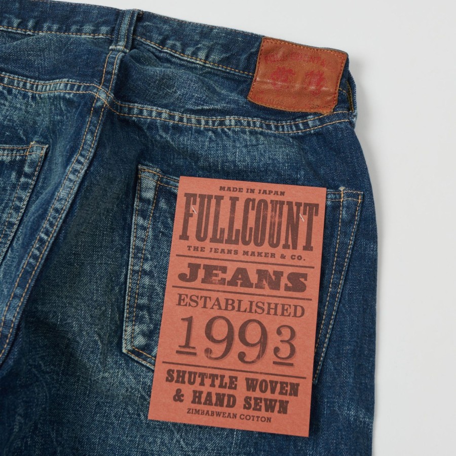 Clothing Full Count | Full Count 1344-0105 13.7Oz Loose Straight Jean - More Than Real Wash