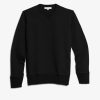 Clothing Merz b. Schwanen | Merz B. Schwanen 346 Crew Neck Sweatshirt - Deep Black