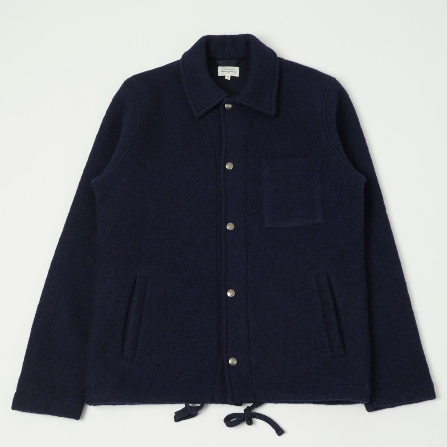 Clothing Hartford | Hartford 'Duane' Knitted Wool Jacket - Navy