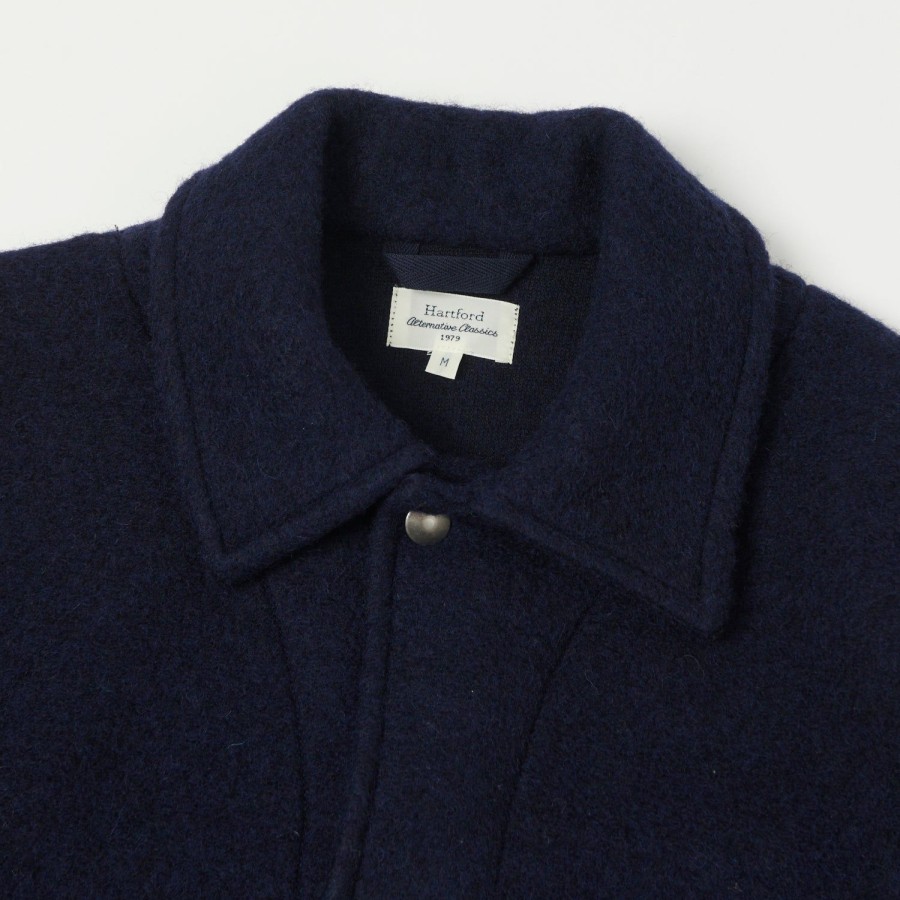 Clothing Hartford | Hartford 'Duane' Knitted Wool Jacket - Navy