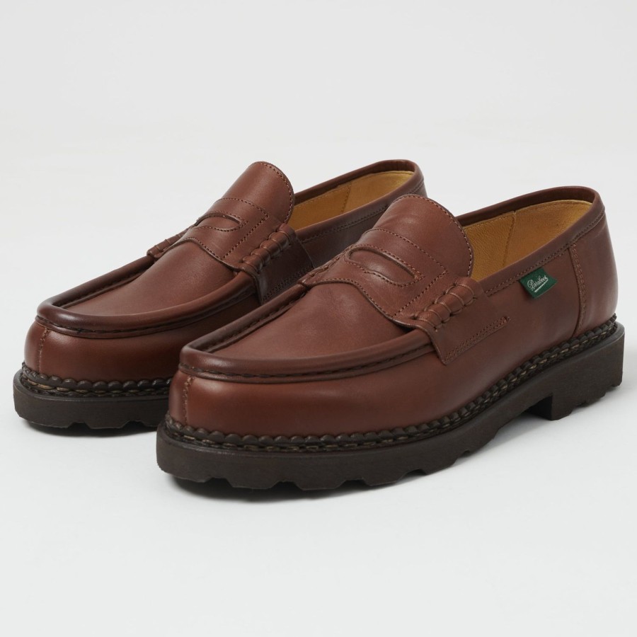 Footwear Paraboot | Paraboot Reims Loafer - Brown Lisse Marron