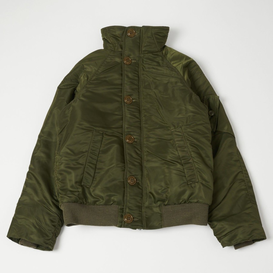 Clothing Freewheelers & Co | Freewheelers 2231004 'Cold Weather Air Crew' Jacket - Olive Drab