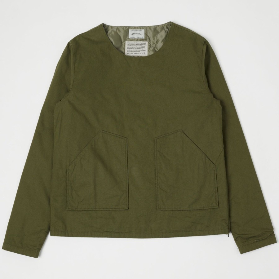 Clothing Spellbound | Spellbound 48-578T Quilted Pocket Pullover - Olive