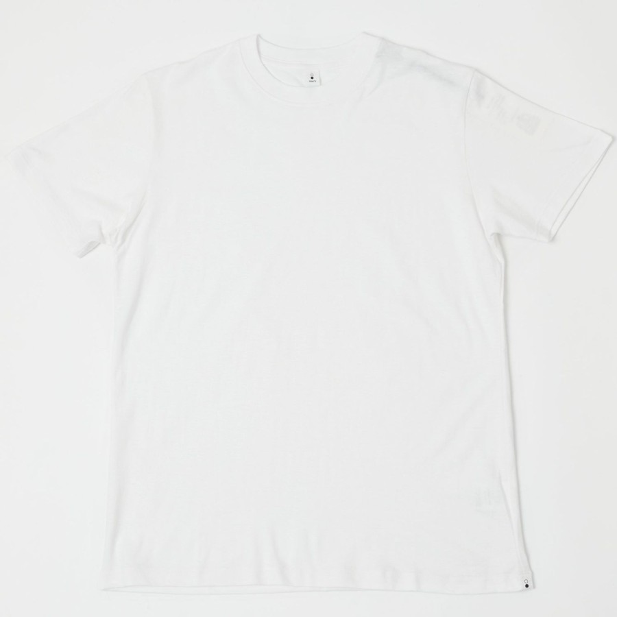 Clothing MocT | Moct Short Sleeve Crew Neck Tee - White