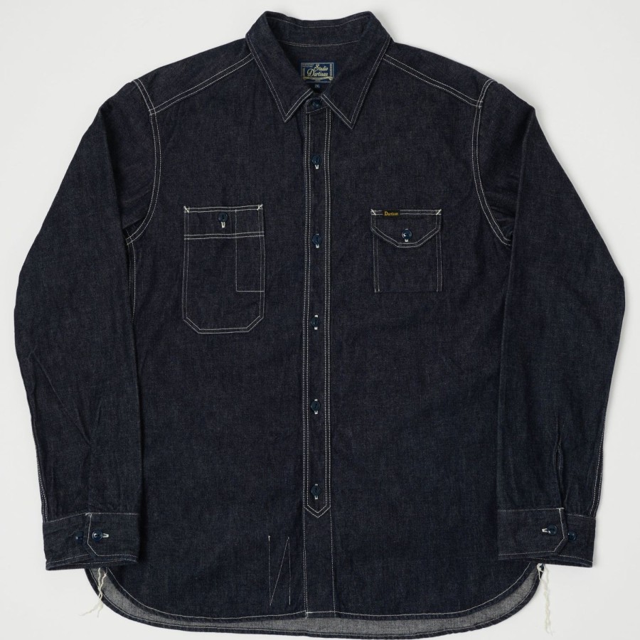 Clothing Studio D'artisan | Studio D'Artisan D5570 Denim Work Shirt - Indigo