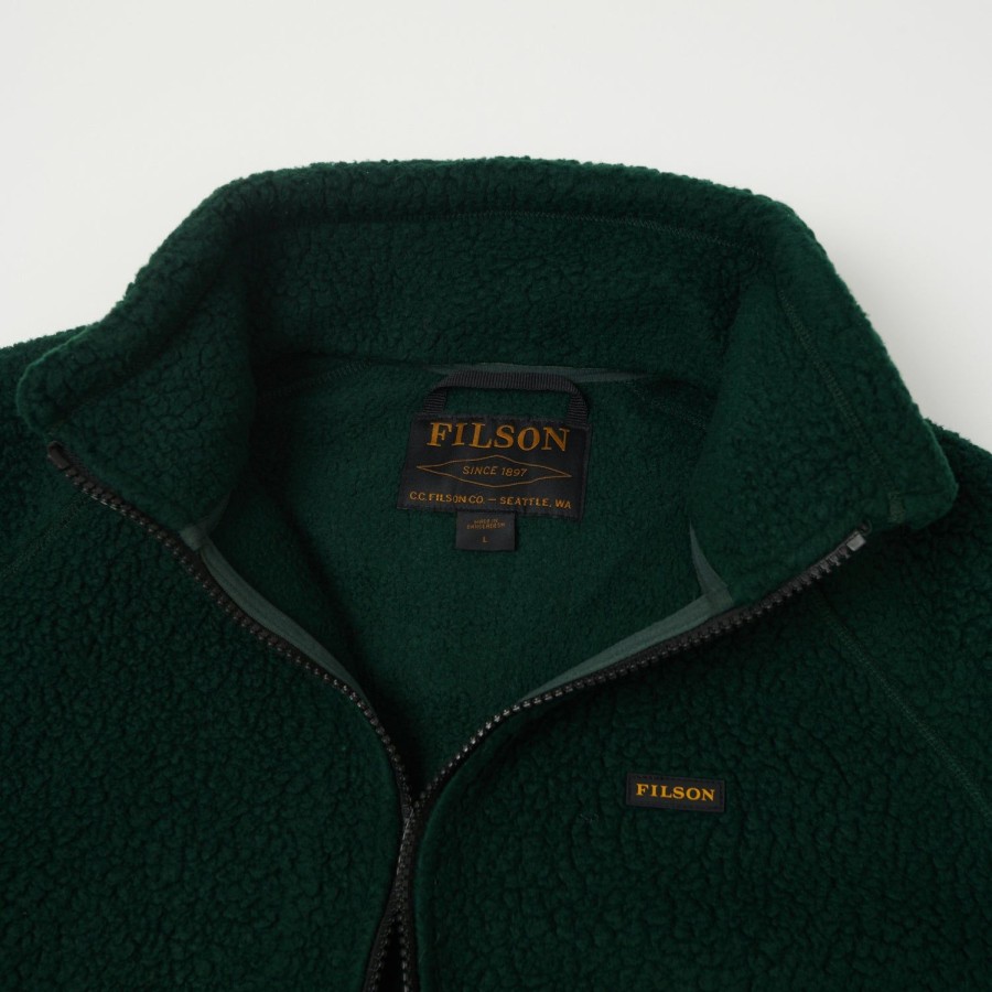 Clothing Filson | Filson Sherpa Fleece Jacket - Fir